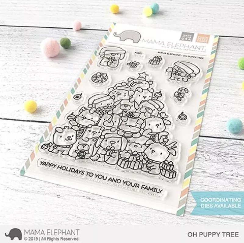 S OH PUPPY TREE Mama Elephant clearstamps