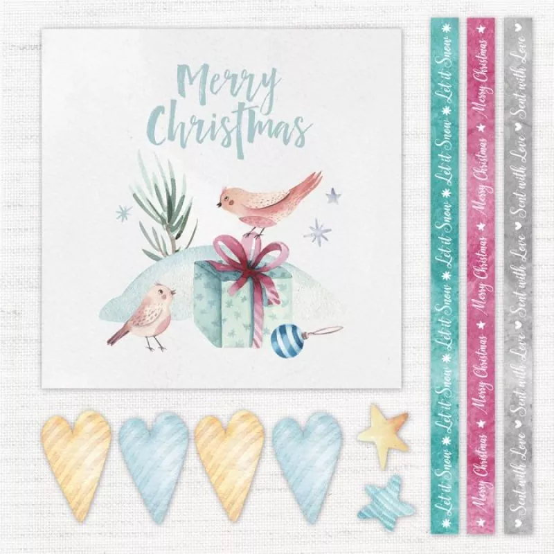 Crafters Companion Watercolour Christmas 6"x6" inch paper pad 3