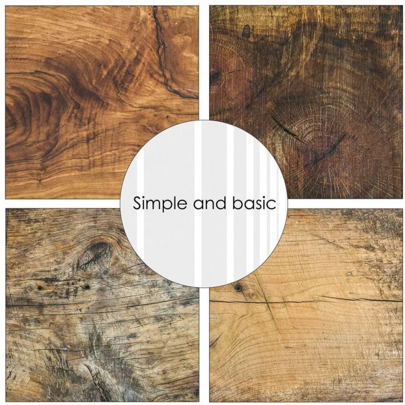 Simple and Basic Wood, wood, wood 12x12 inch Paper Pack 2