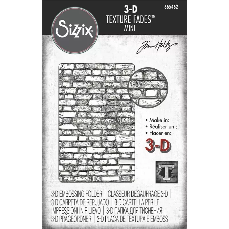 Mini Brickwork 3D Embossing Folder von Tim Holtz by Sizzix
