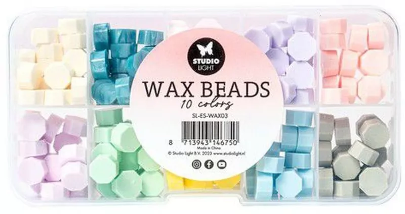 Wax Beads Set 10 Farben Pastels Studio Light