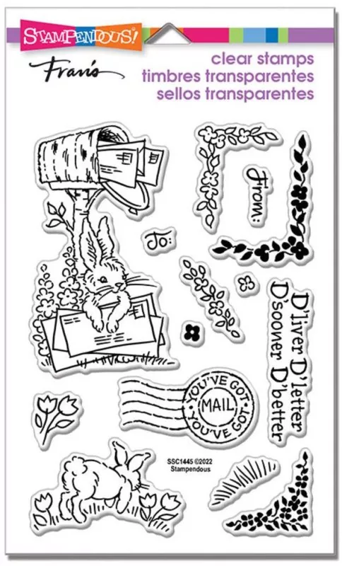 Mailbox Bunny stampendous clear stamps