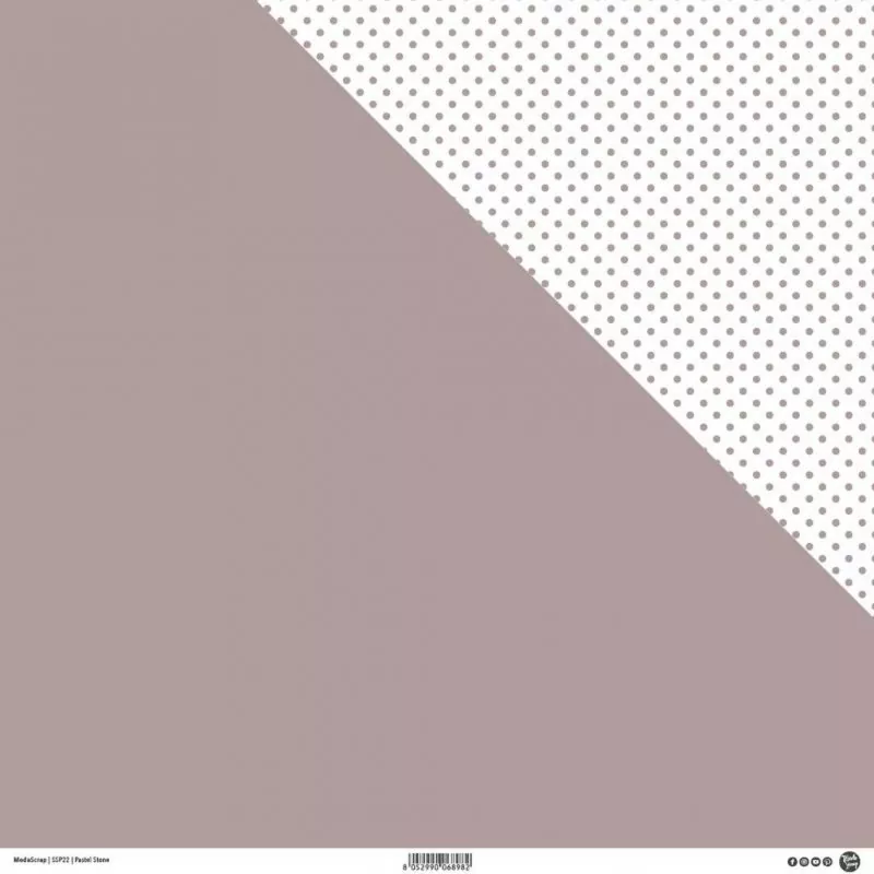 modascrap doppelseitiges Designpapier pastel Stone