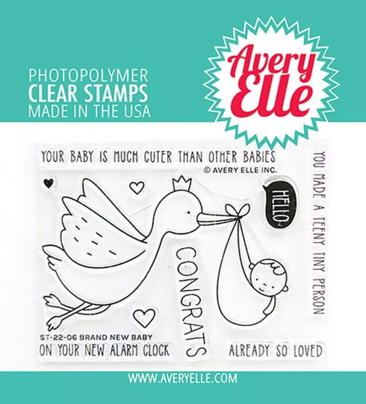 Brand New Baby avery elle clear stamps