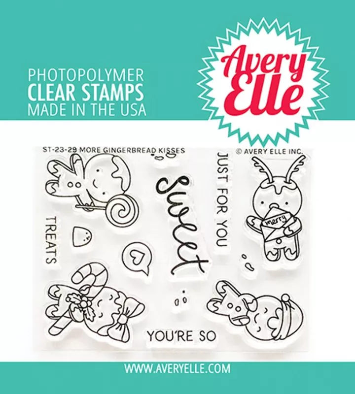 More Gingerbread Kisses avery elle clear stamps