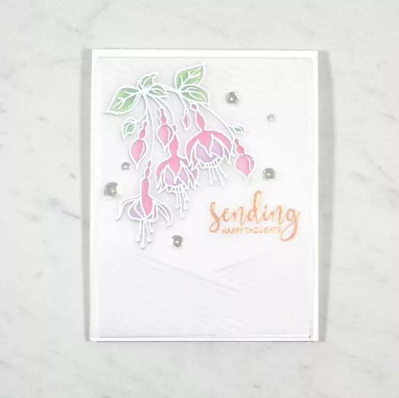 ST1821 Avery Elle Fuchsia clear stamps card1