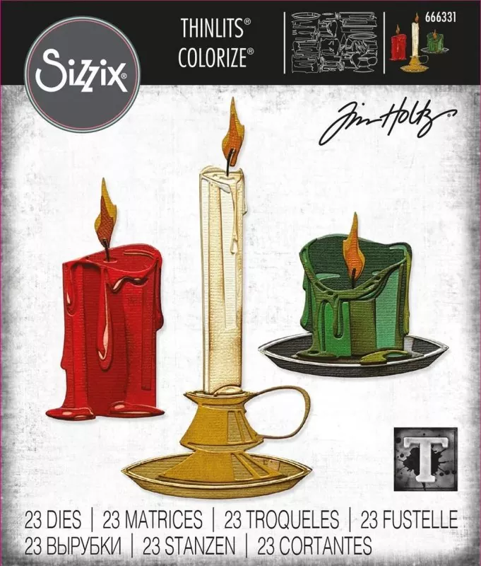 Candleshop Tim Holtz Thinlits Colorize Dies Sizzix