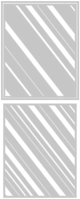 Layered Stripes Tim Holtz Thinlits Colorize Dies Sizzix 1