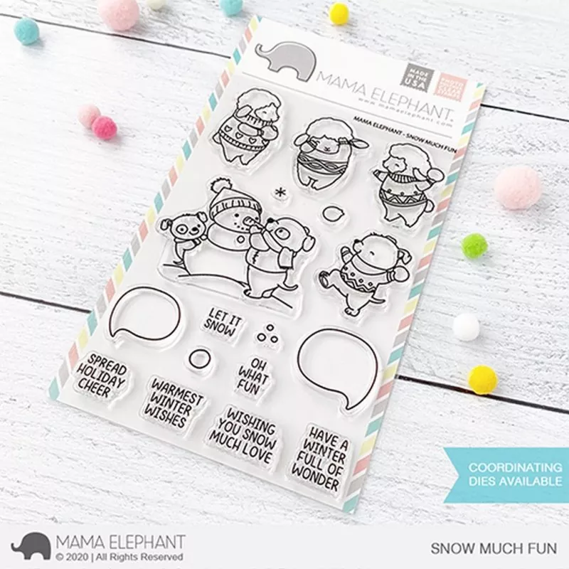 Snow Much Fun Clear Stamps Mama Elephant