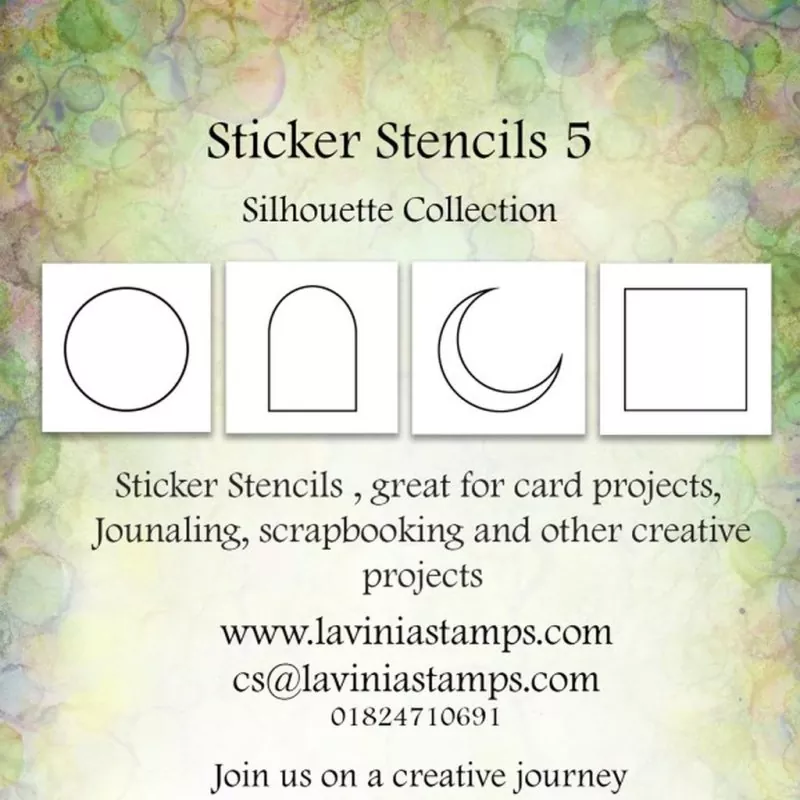 Sticker Stencil Set 5 Silhouette Collection Lavinia 1