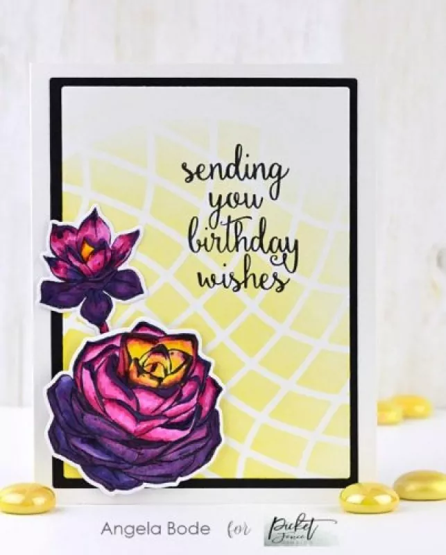 SucculentBlossoms picket fence studios clearstamps 2