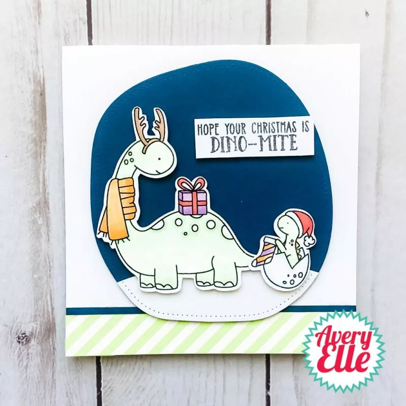 Dino-mite Christmas avery elle clear stamps 1