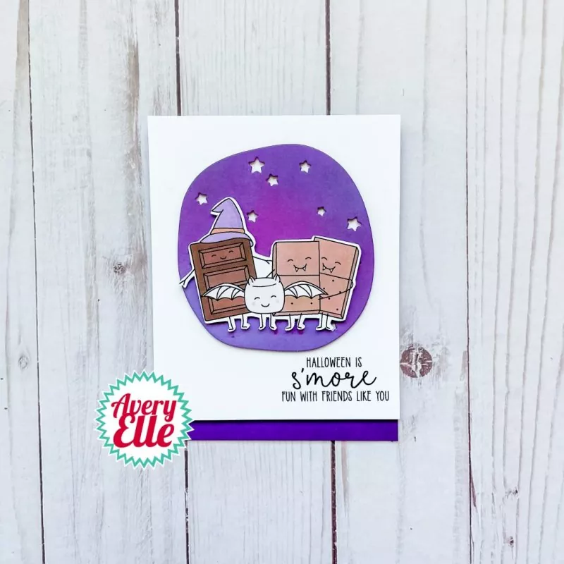 Halloween S'mores avery elle clear stamps