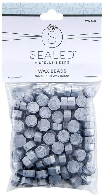 Wax Seal Beads Set Silver Siegelwachs Spellbinders