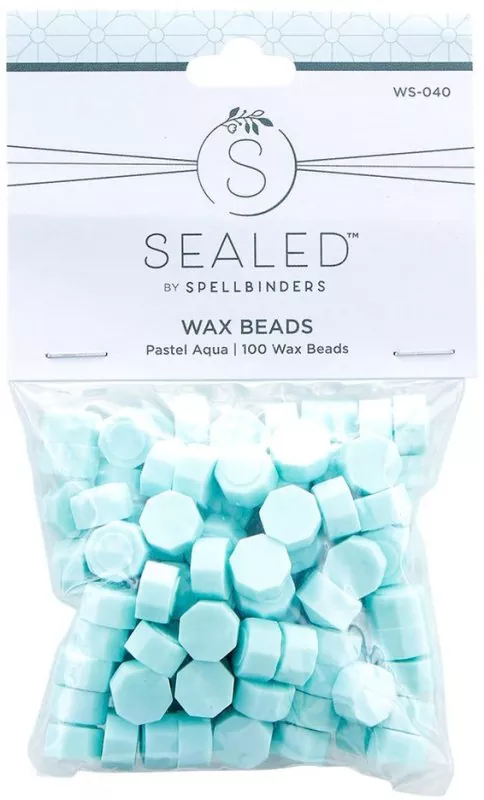 Wax Seal Beads Set Aqua Siegelwachs Spellbinders