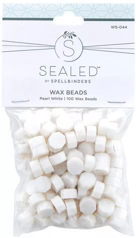Wax Seal Beads Set Pearl White Siegelwachs Spellbinders