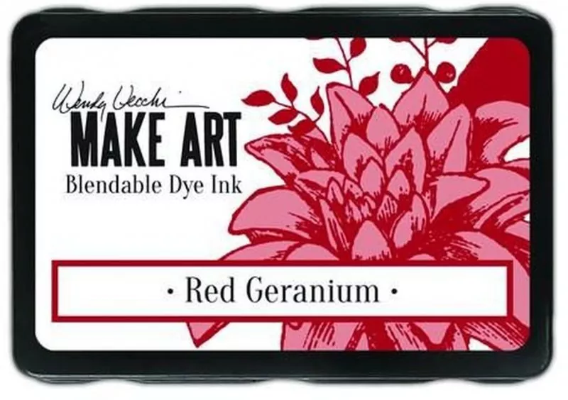 wendy vecchi make art blendable dye ink Red Geranium