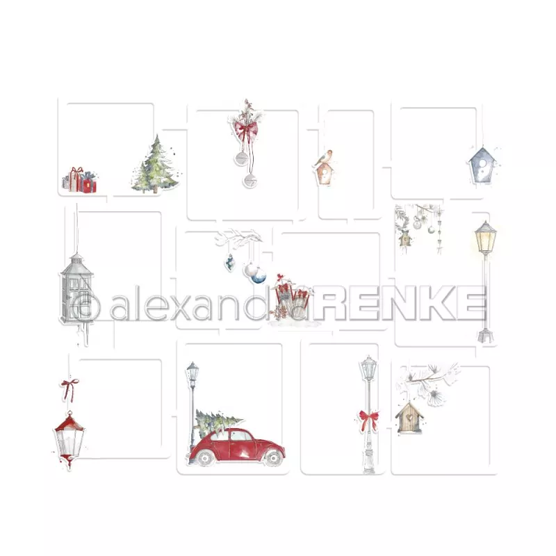 Weihnachten groß Figurine Paper Elements Alexandra Renke