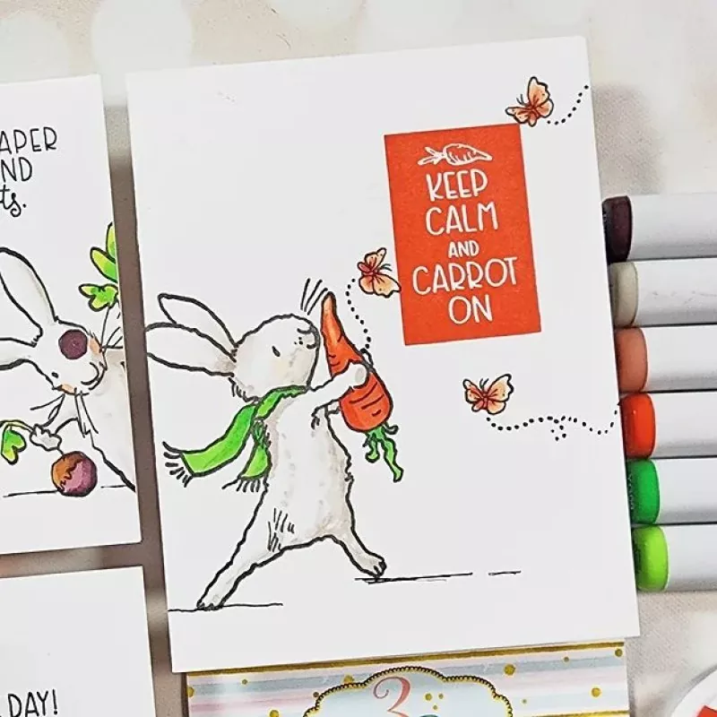 Carrot On Clear Stamps Colorado Craft Company by Anita Jeram 3