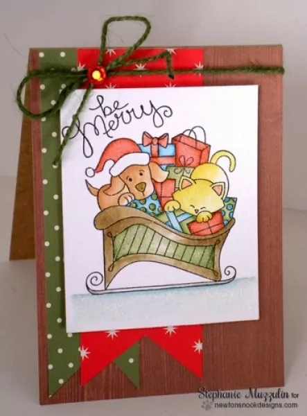 20141005 newtons nook designs clear stamps christmas delivery muster2