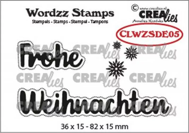 frohe weihnachten crealies clear stamps