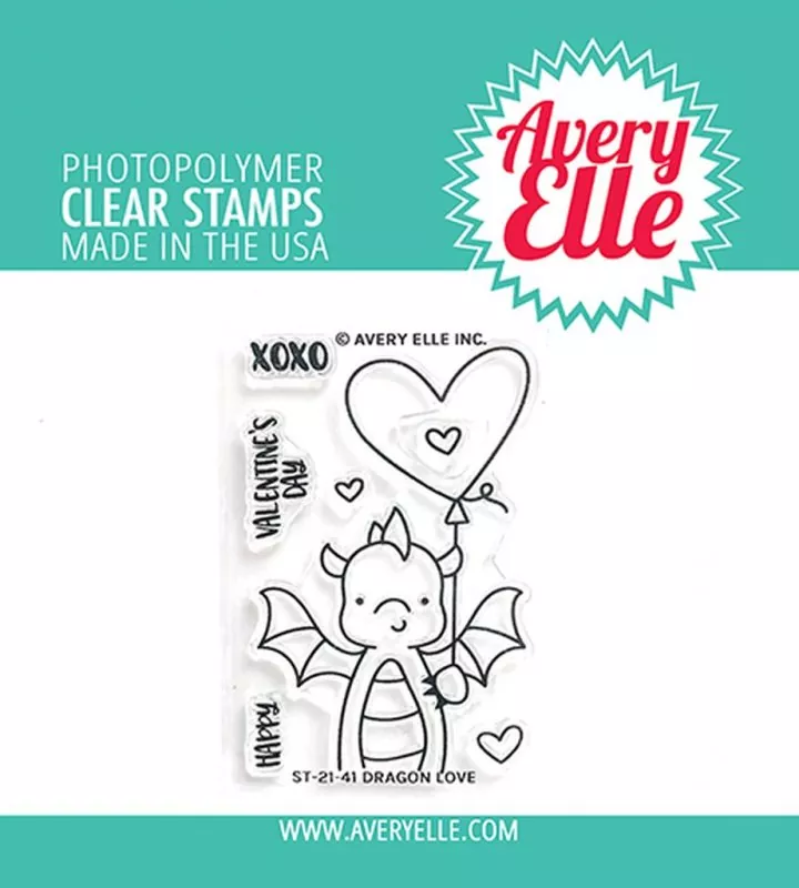 Dragon Love avery elle clear stamps