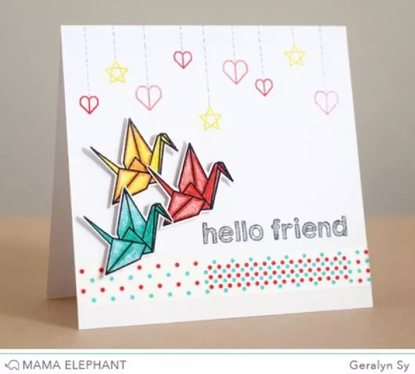 origami clear Mama Elephant3