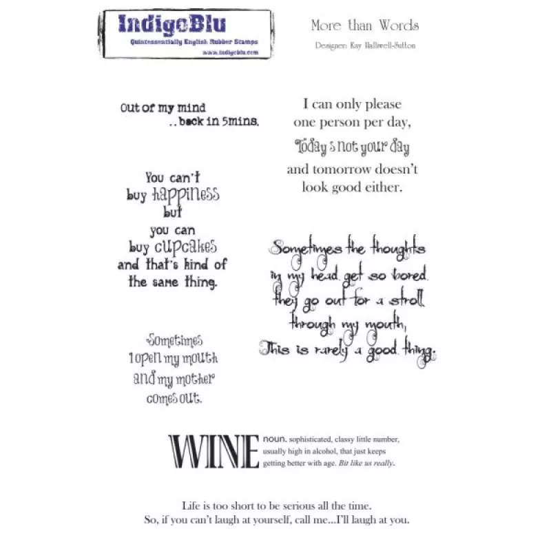 ind0110 indigoblu rubber stamps more than words
