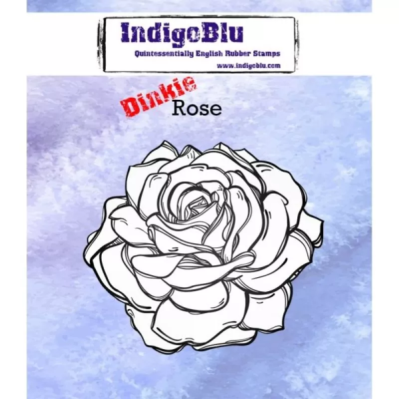 ind0260 indigoblu rubber stamps dinkie rose