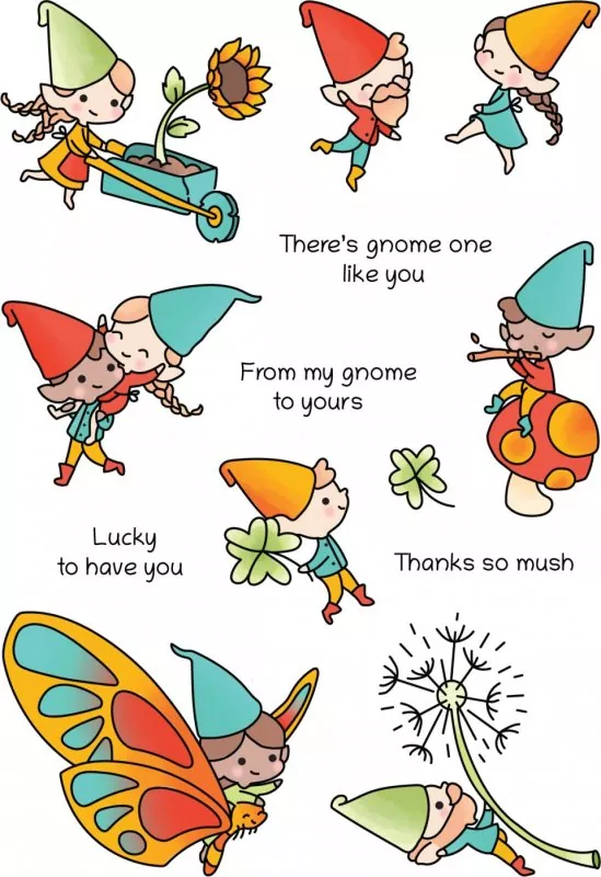 Carefree Gnomes Clear Stamps LDRS Creative