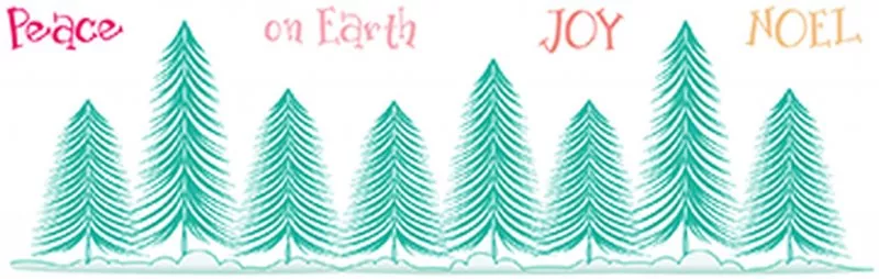 Pine Tree Forest Clear Stamps LDRS Creative