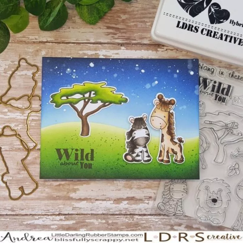 ldrs creative safari clear stamp die set 7088 1
