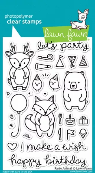 PartyAnimals clearstamps Lawn Fawn