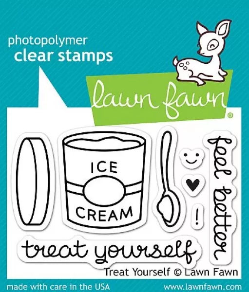 treatyourself clearstamps Lawn Fawn