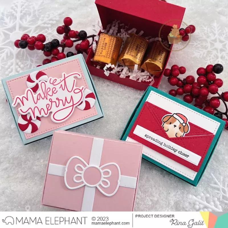 Mini Bow Box Stanzen Creative Cuts Mama Elephant 1