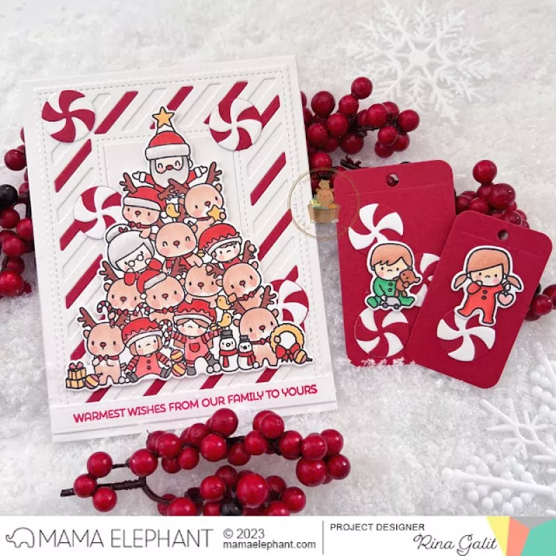 Oh Merry Tree Clear Stamps Mama Elephant 1