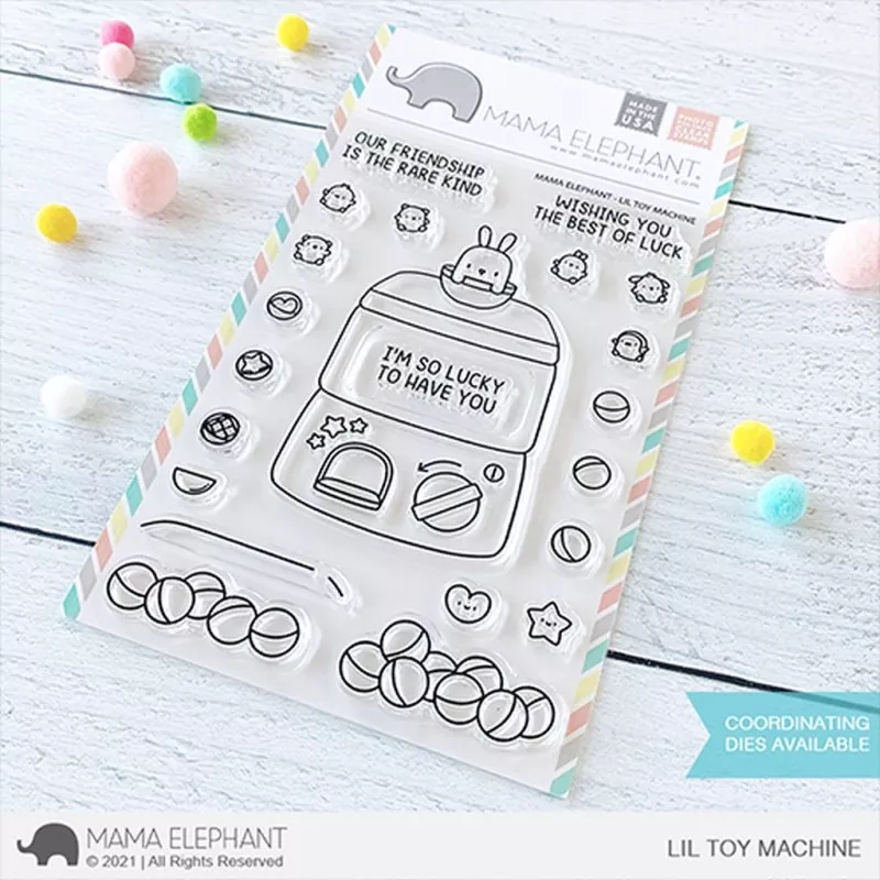 Lil Toy Machine Clear Stamps Mama Elephant