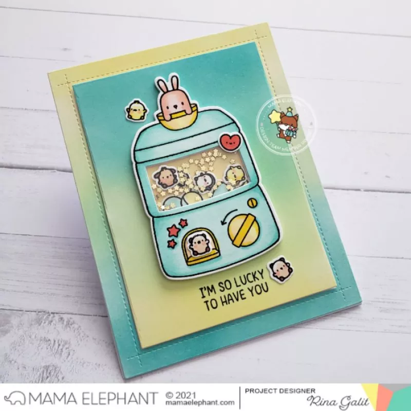 Lil Toy Machine Clear Stamps Mama Elephant 1