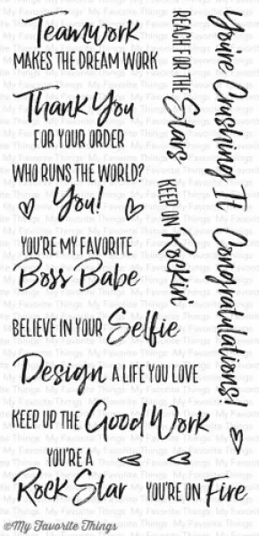 mft cs181 boss babe clear stamps my favorite things