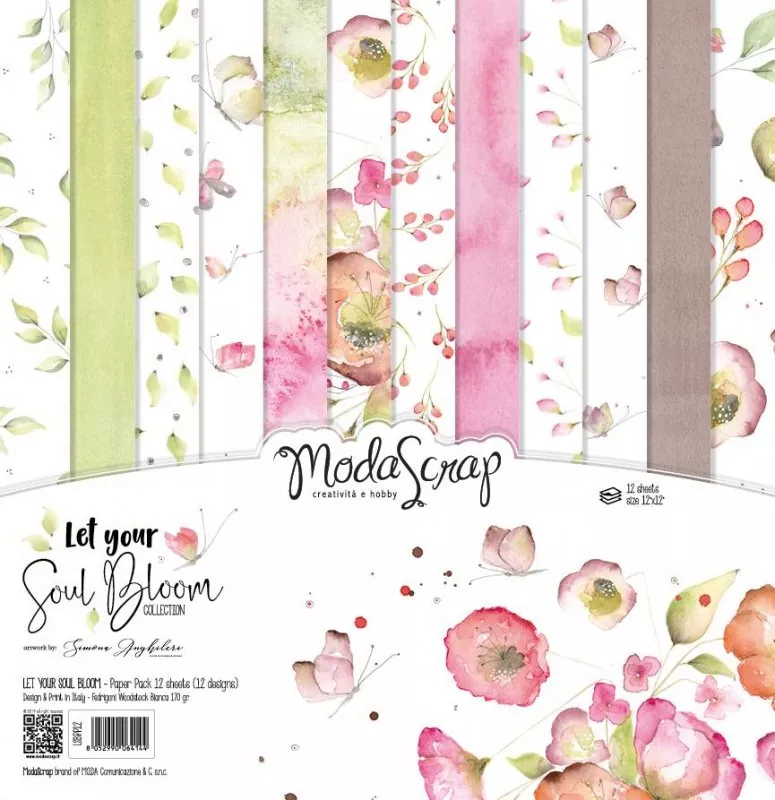 modascrap paperpack let your soul bloom lsbpp12