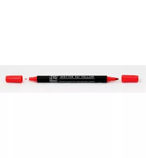 ms 6300 020 zig writer for vellum pure red