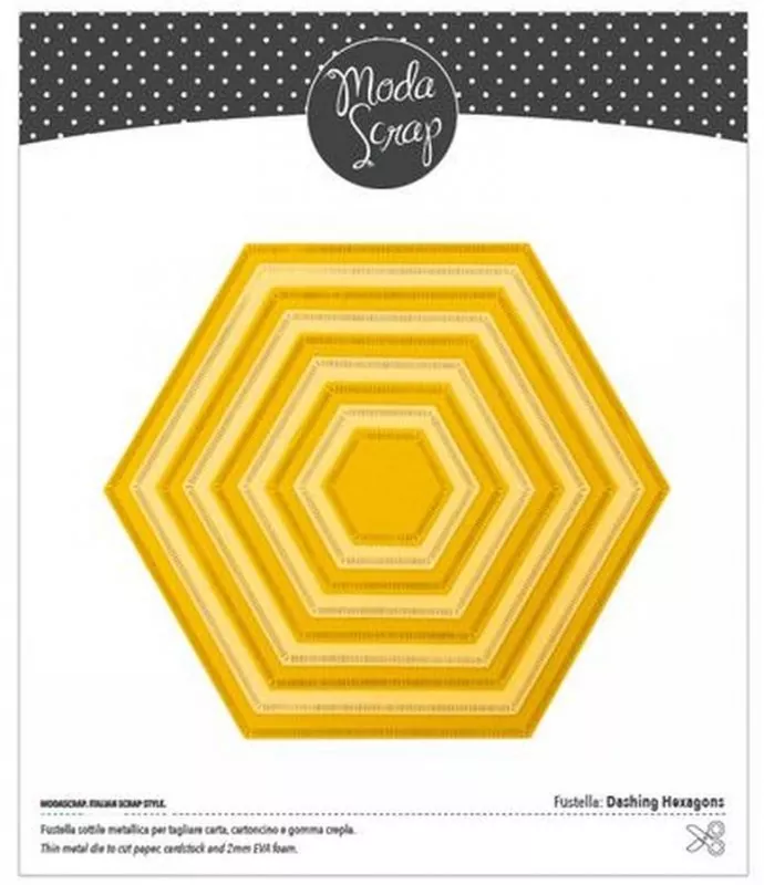Fustella - Dashing Hexagons Dies Modascrap