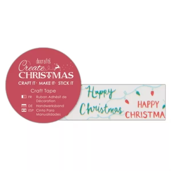 pma462909 docrafts papermania craft tape happy christmas