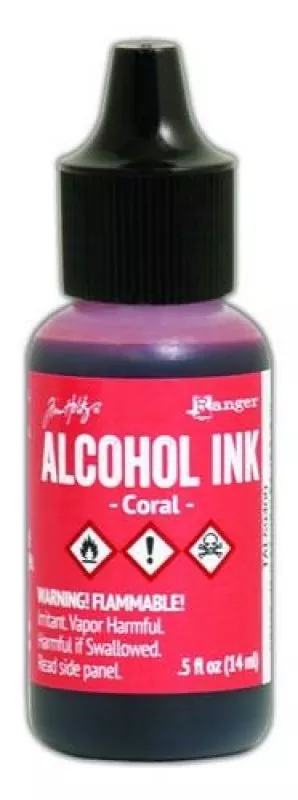 ranger alcohol ink 15 ml coral tal59400 tim holtz