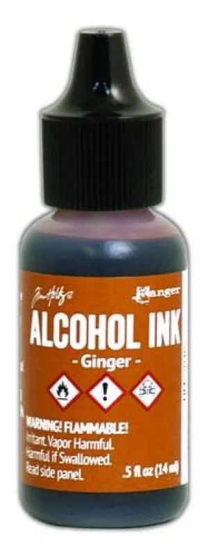 ranger alcohol ink 15 ml ginger tim22046 tim holtz