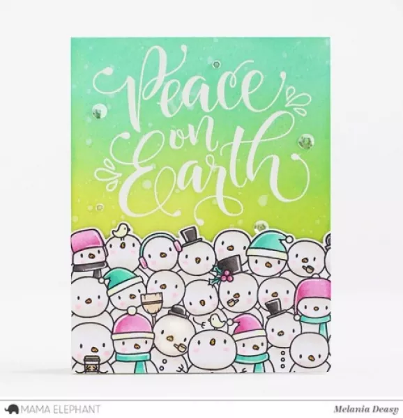 me17010 214 mama elephant clear stamps so many snowmen muster1