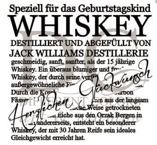 Whiskey text