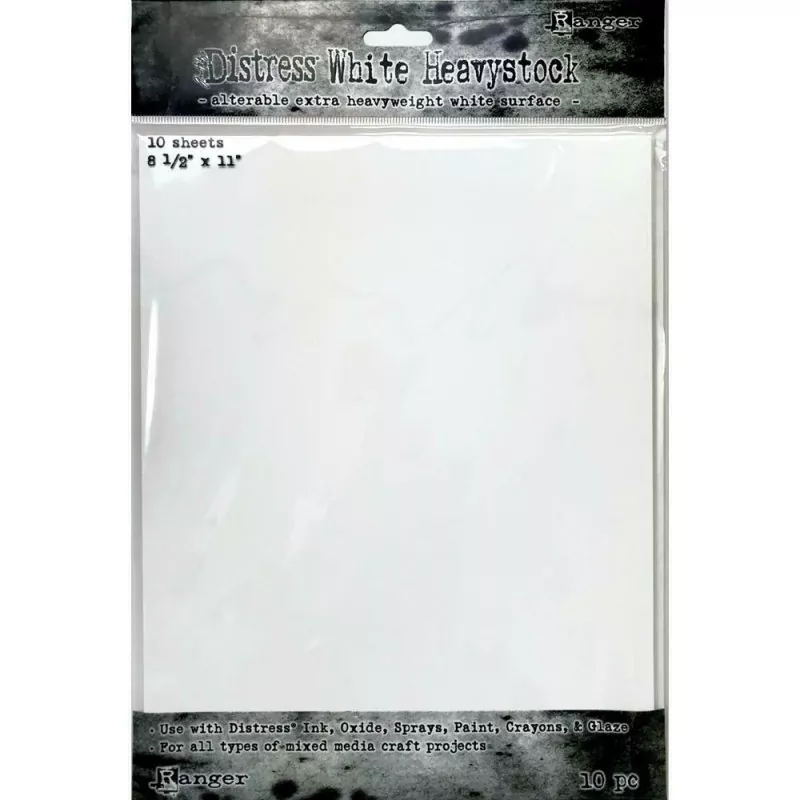 Distress White Heavystock - Tim Holtz - 8,5" x 11"
