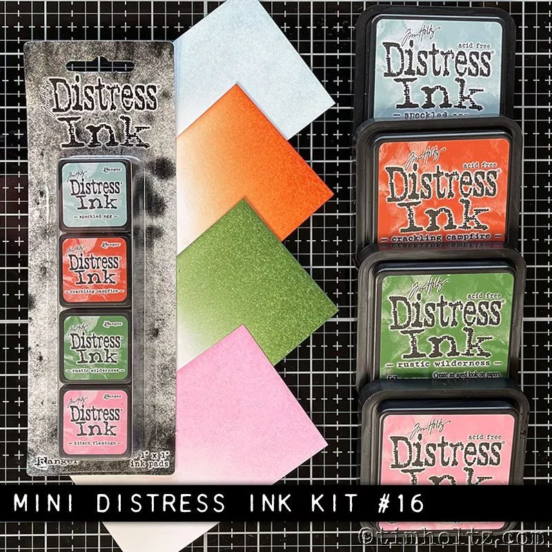Distress Mini Ink Kit 16 Ranger Tim Holtz 1