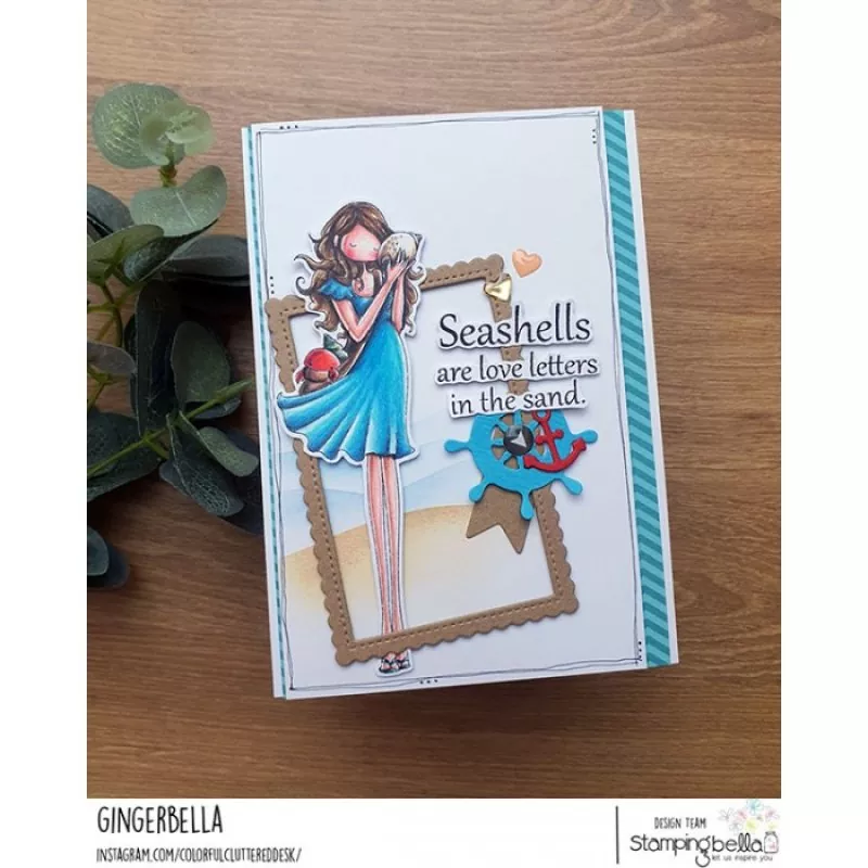 Stampingbella Uptown Girl Sylvia and the Seashell Gummistempel 1
